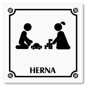 Herna, 100x100mm, bílá, Kansas